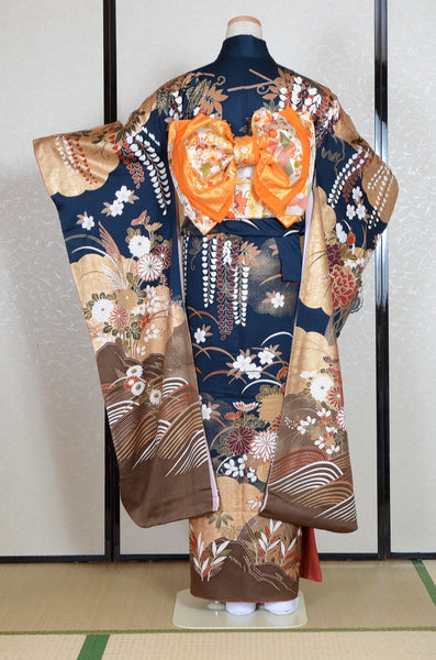 Long-sleeved kimono 6 items set / Furisode / FK#1-768