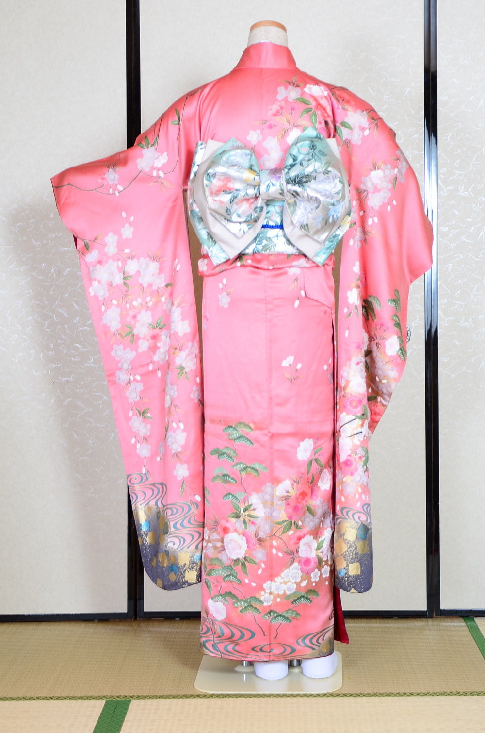 Long-sleeved kimono 6 items set / Furisode / FK#1-428
