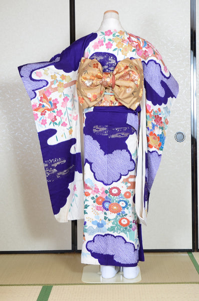 Long-sleeved kimono 6 items set / Furisode / FK#1-690