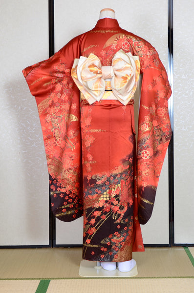 Long-sleeved kimono 6 items set / Furisode / FK#1-429