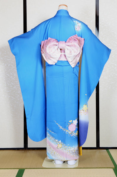 Long-sleeved kimono 6 items set / Furisode / FK#1-857
