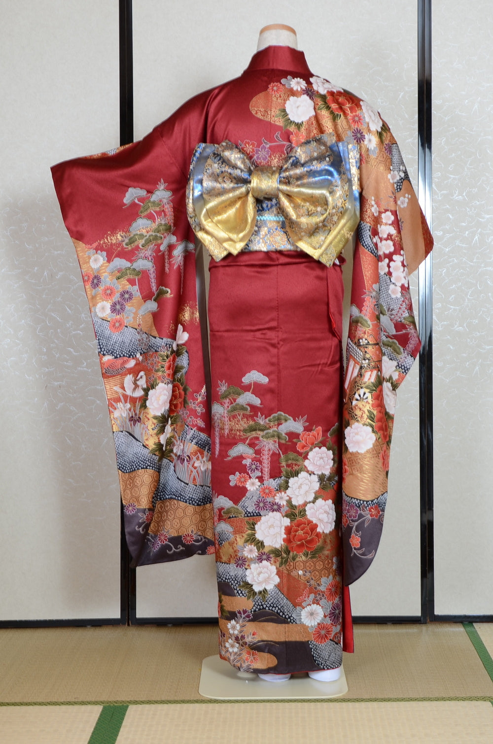 Long-sleeved kimono 6 items set / Furisode / FK#1-775