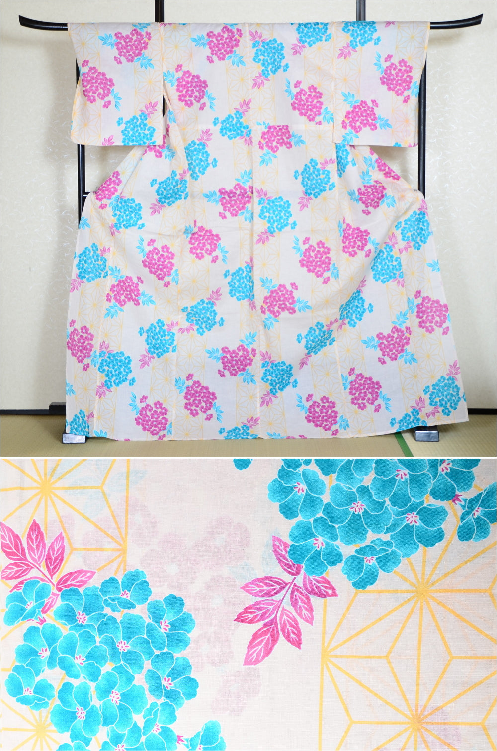 Japanese yukata kimono/ Plus size / P #267