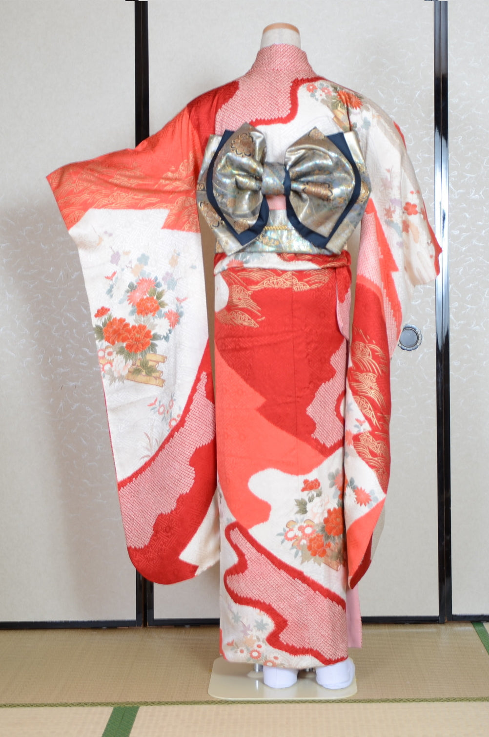 Long-sleeved kimono 6 items set / Furisode / FK#1-568