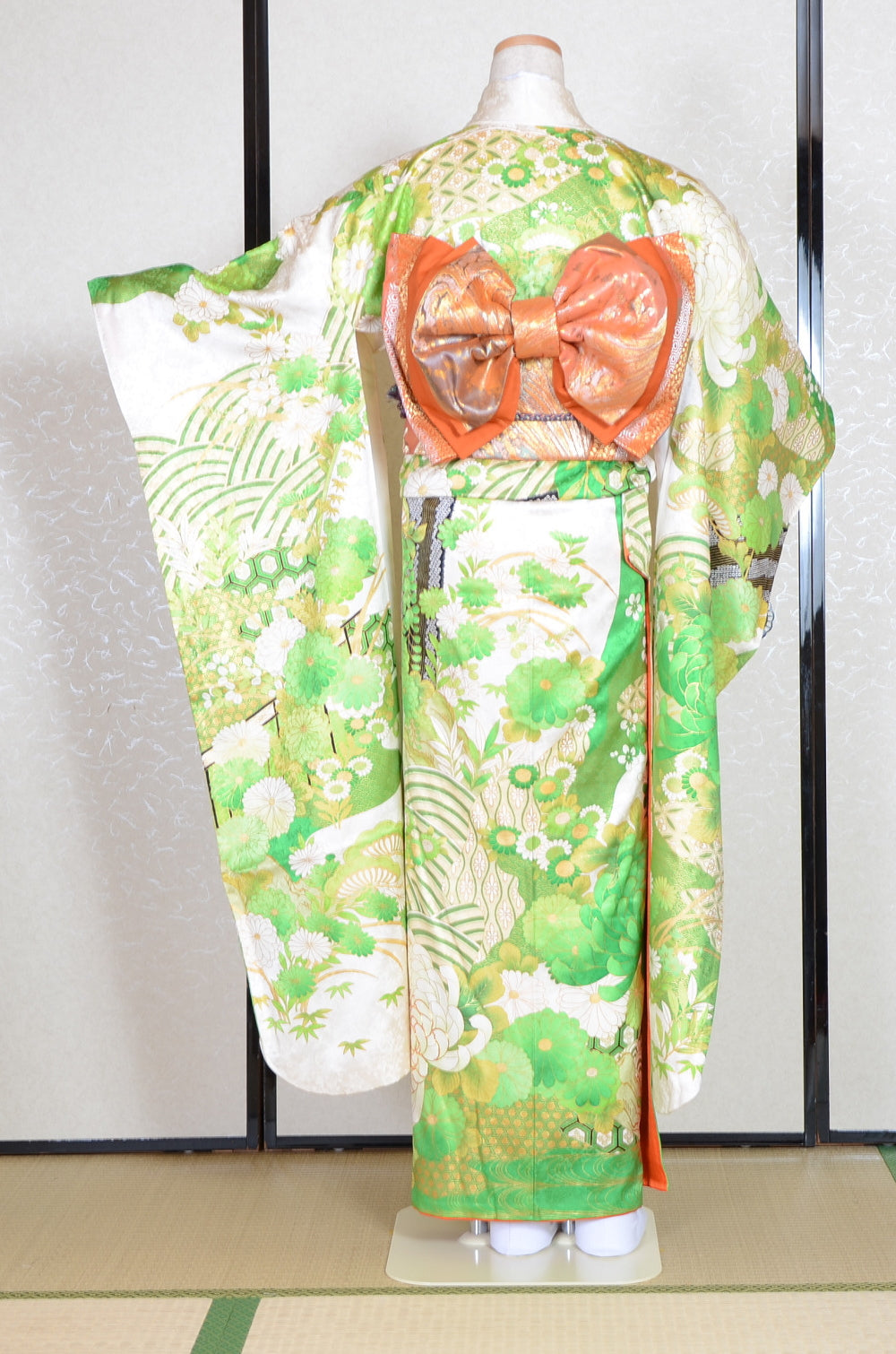 Long-sleeved kimono 6 items set / Furisode / FK#1-711