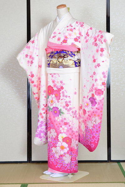 Long-sleeved kimono 6 items set / Furisode / FK#1-306