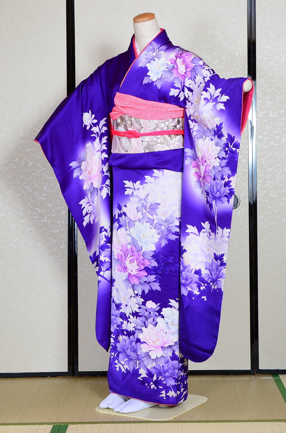 Long-sleeved kimono 6 items set / Furisode / FK#1-230