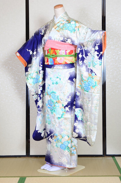 Long-sleeved kimono 6 items set / Furisode / FK#1-356