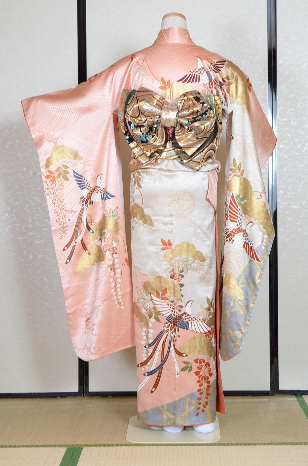 Long-sleeved kimono 6 items set / Furisode / FK#1-699