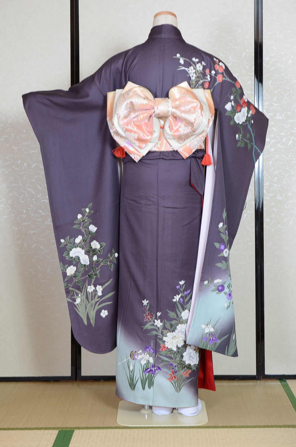 Long-sleeved kimono 6 items set / Furisode / FK#1-760