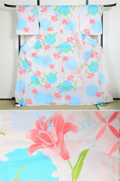 Japanese yukata kimono/ Plus size / P #247