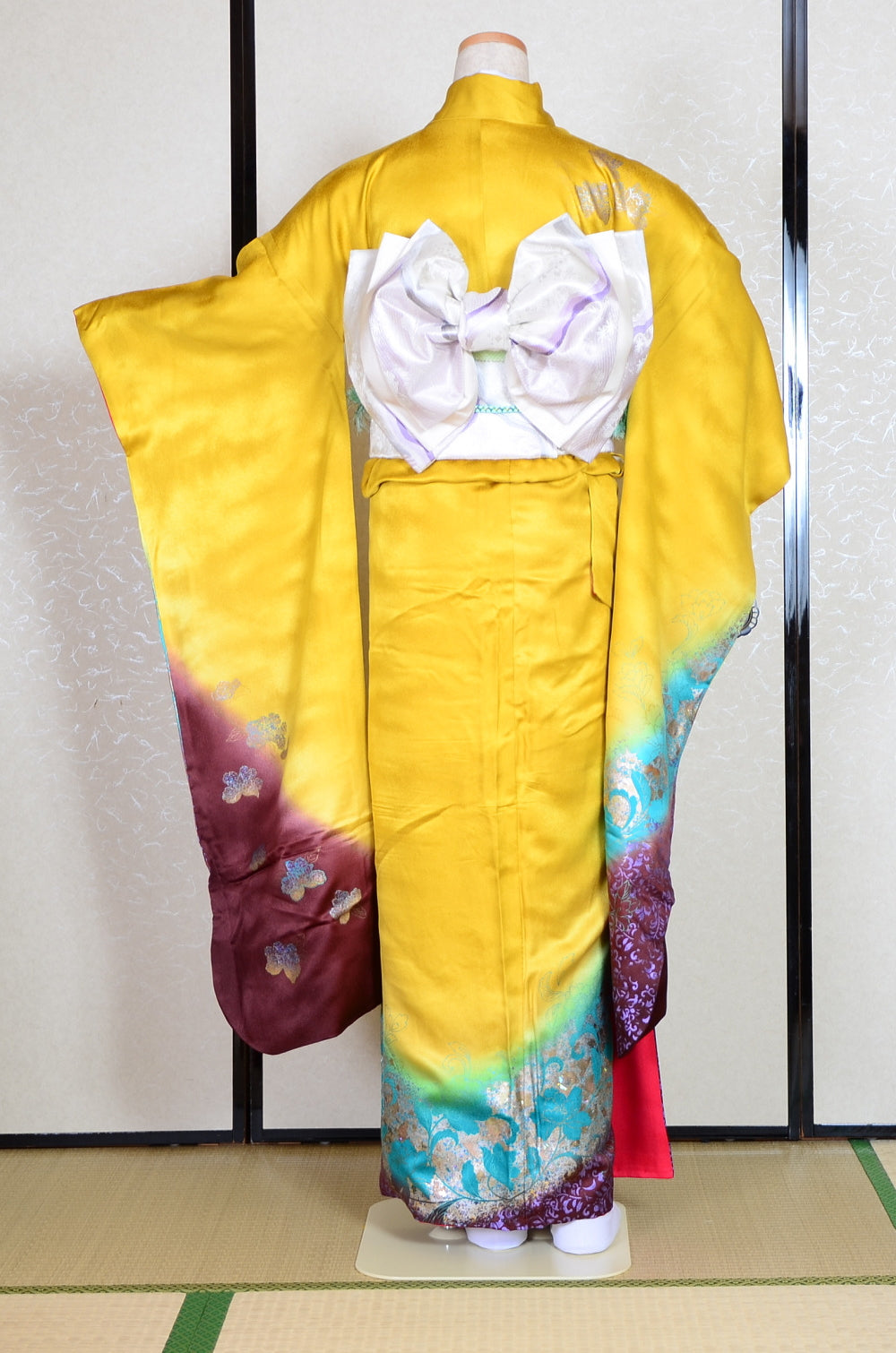 Long-sleeved kimono 6 items set / Furisode / FK#1-438