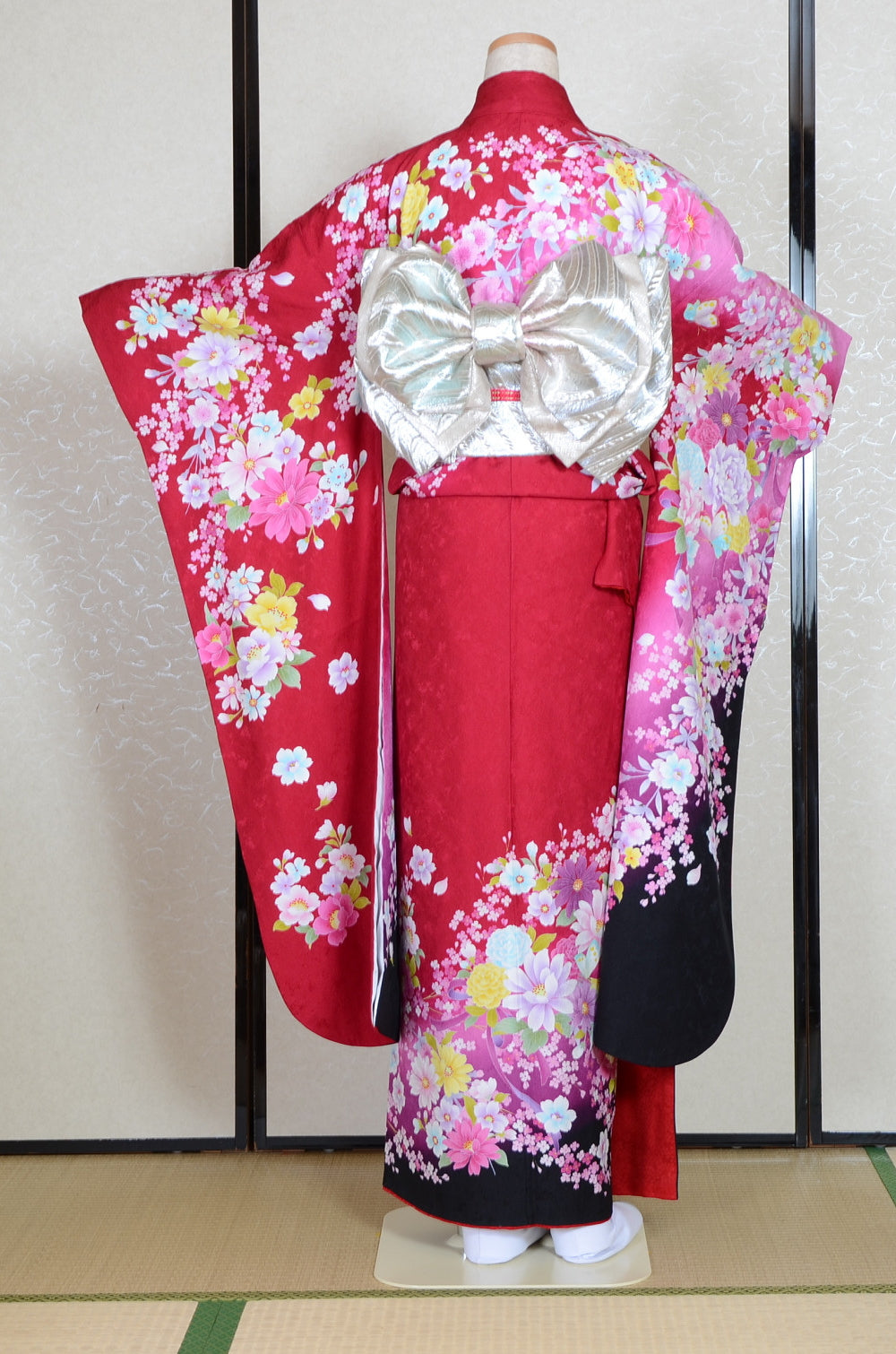 Long-sleeved kimono 6 items set / Furisode / FK#1-754