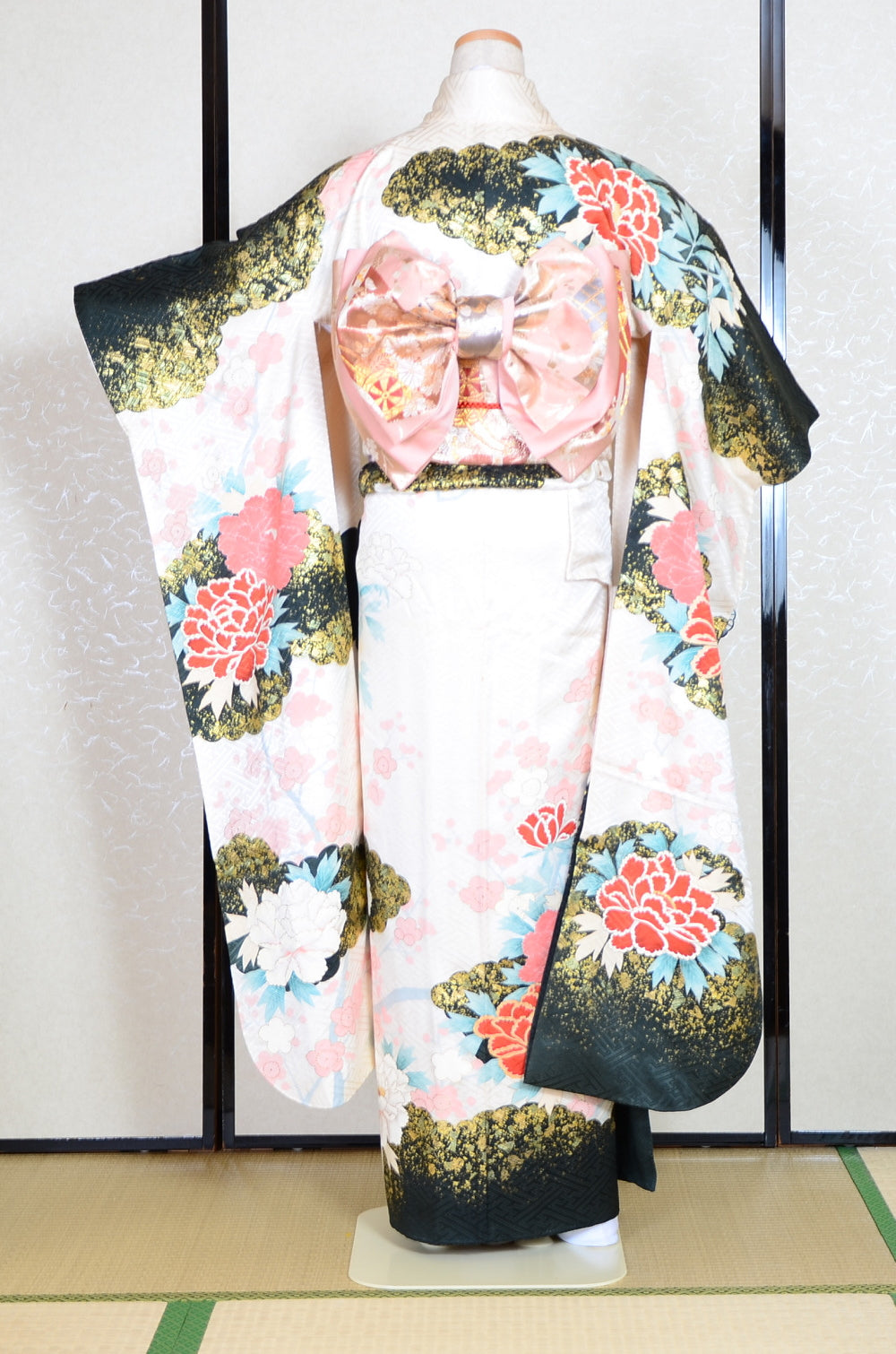 Long-sleeved kimono 6 items set / Furisode / FK#1-661