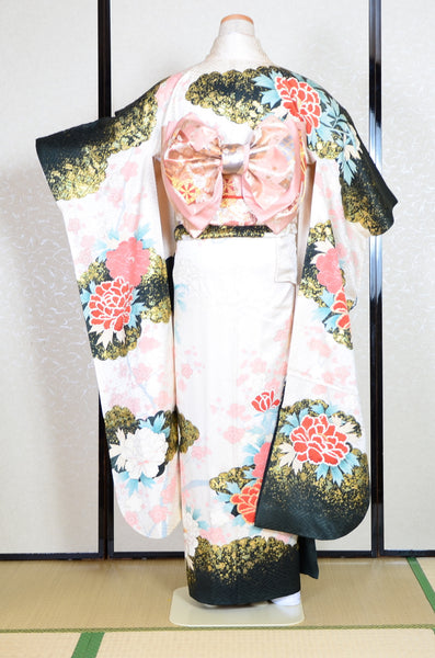 Long-sleeved kimono 6 items set / Furisode / FK#1-661