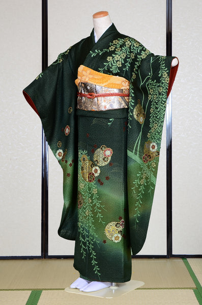Long-sleeved kimono 6 items set / Furisode / FK#1190