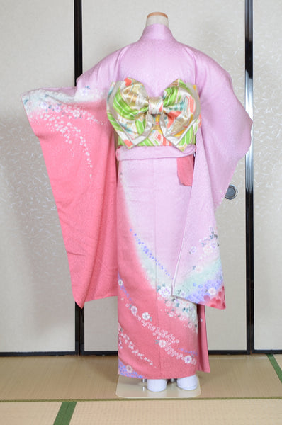 Long-sleeved kimono 6 items set / Furisode / FK#1-552