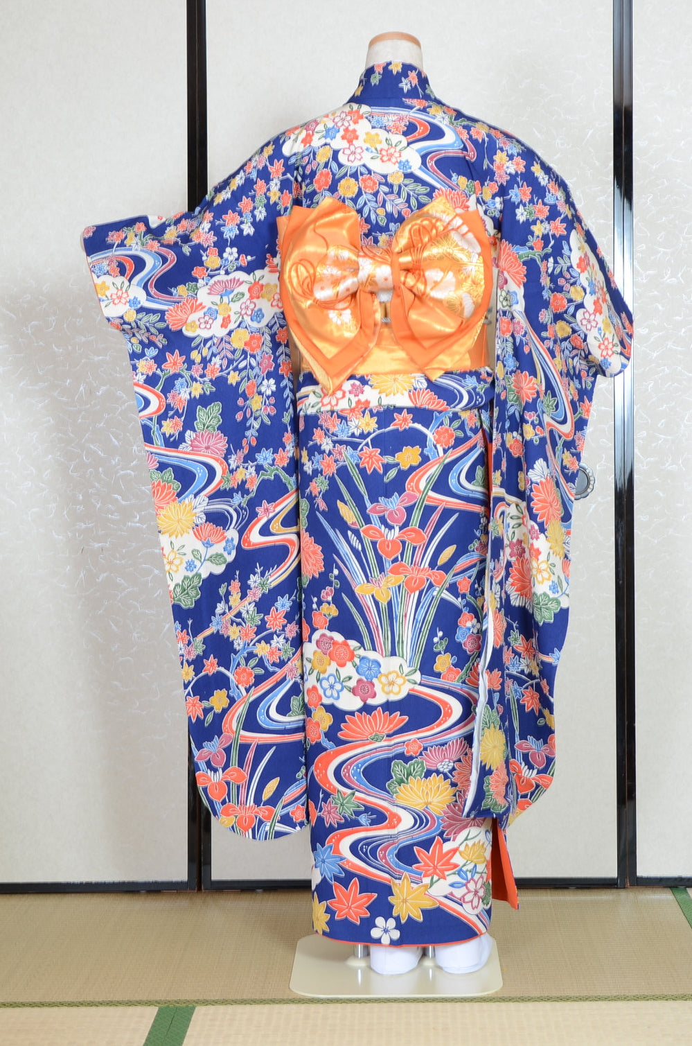 Long-sleeved kimono 6 items set / Furisode / FK#1-578