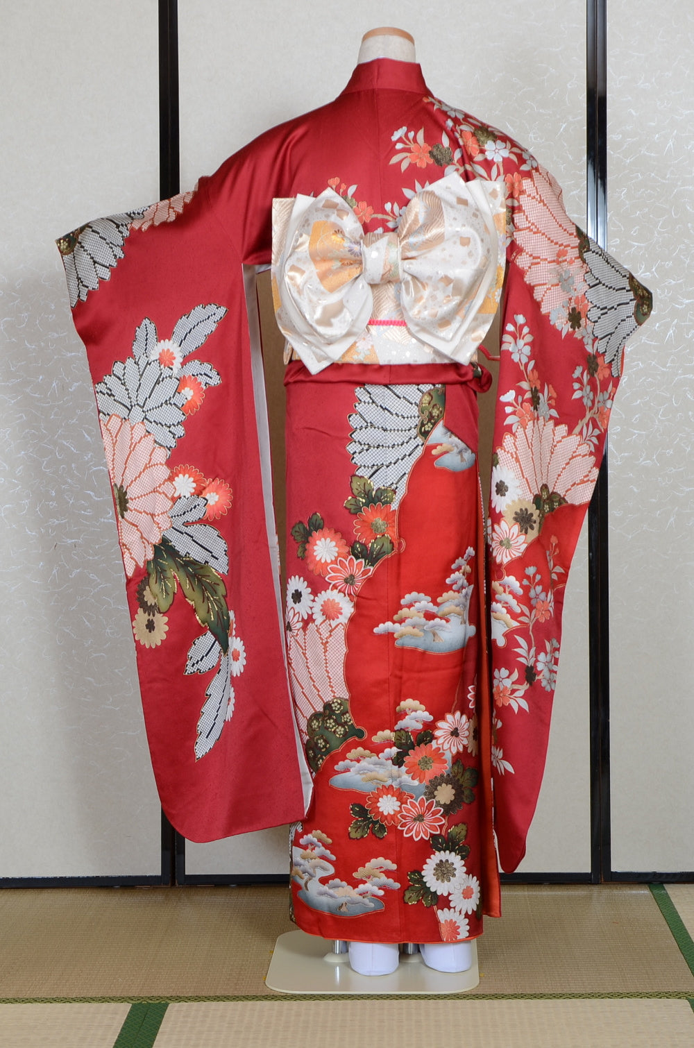 Long-sleeved kimono 6 items set / Furisode / FK#1-860