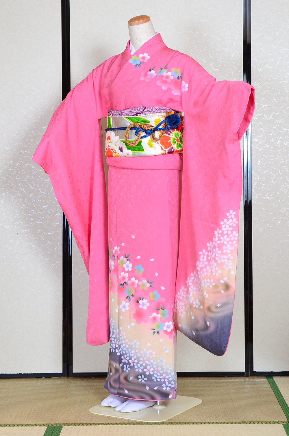 Long-sleeved kimono 6 items set / Furisode / FK#1-239