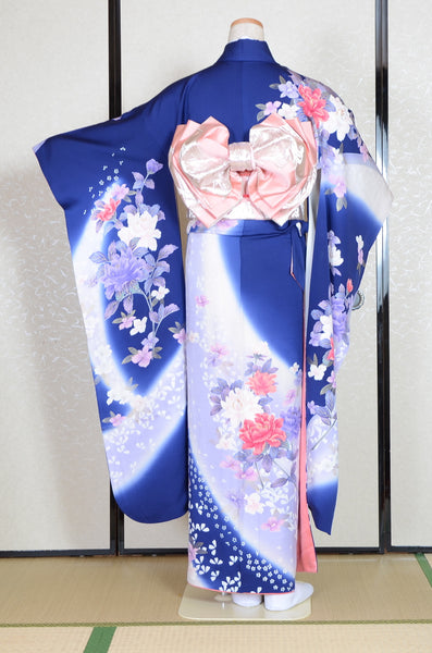 Long-sleeved kimono 6 items set / Furisode / FK#1-703