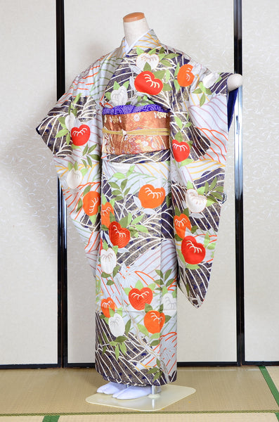 Long-sleeved kimono 6 items set / Furisode / FK#1-301