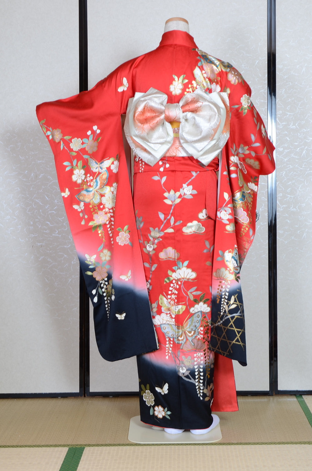 Long-sleeved kimono 6 items set / Furisode / FK#1-788