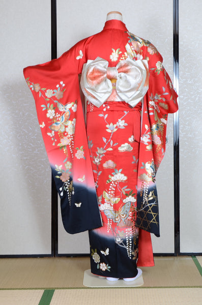 Long-sleeved kimono 6 items set / Furisode / FK#1-788