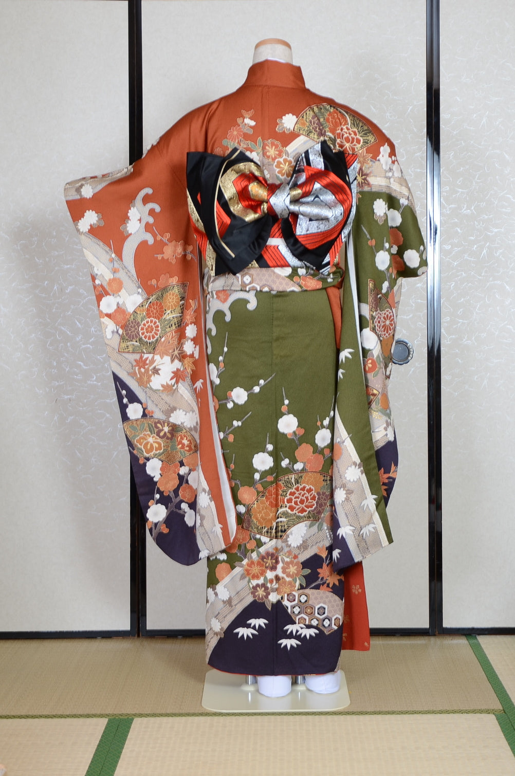 Long-sleeved kimono 6 items set / Furisode / FK#1-537