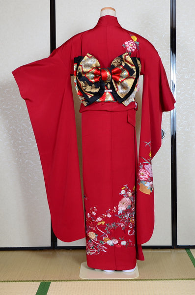 Long-sleeved kimono 6 items set / Furisode / FK#1-447