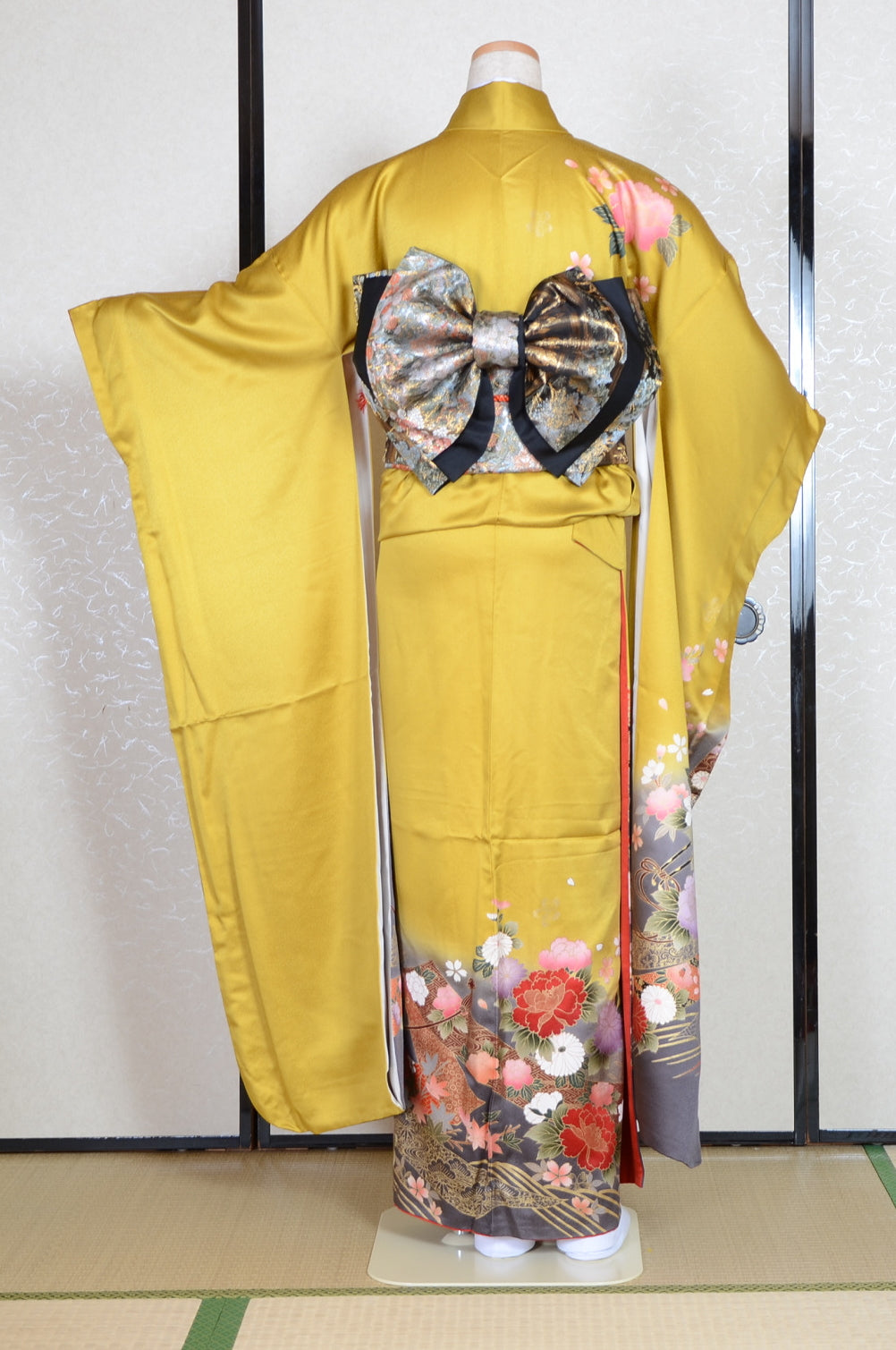 Long-sleeved kimono 6 items set / Furisode / FK#1-576