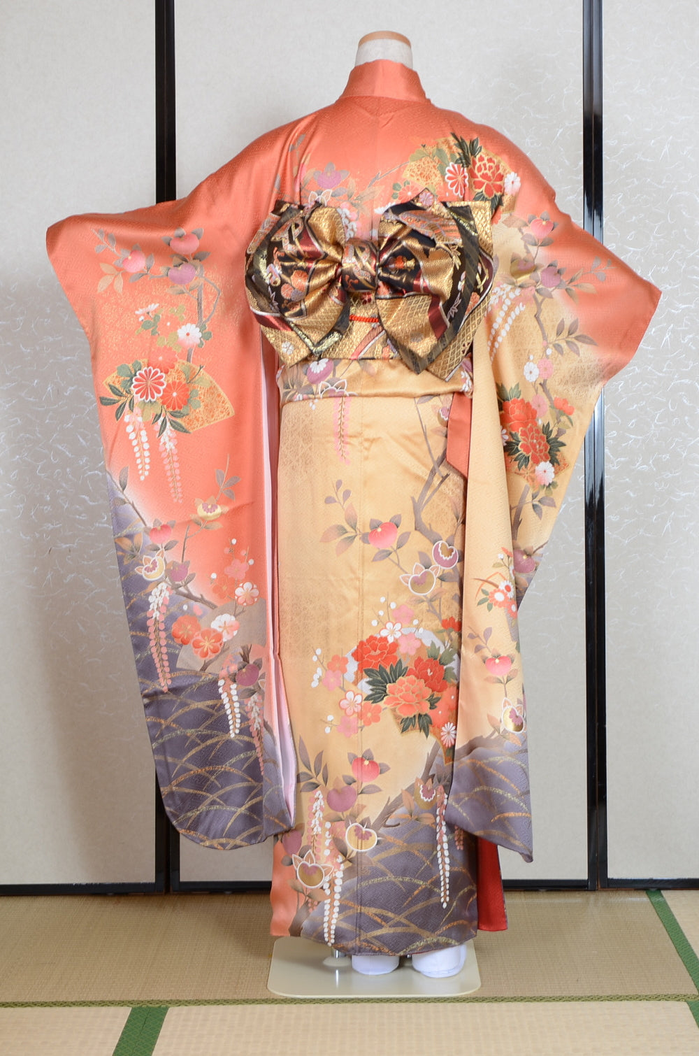 Long-sleeved kimono 6 items set / Furisode / FK#1-731
