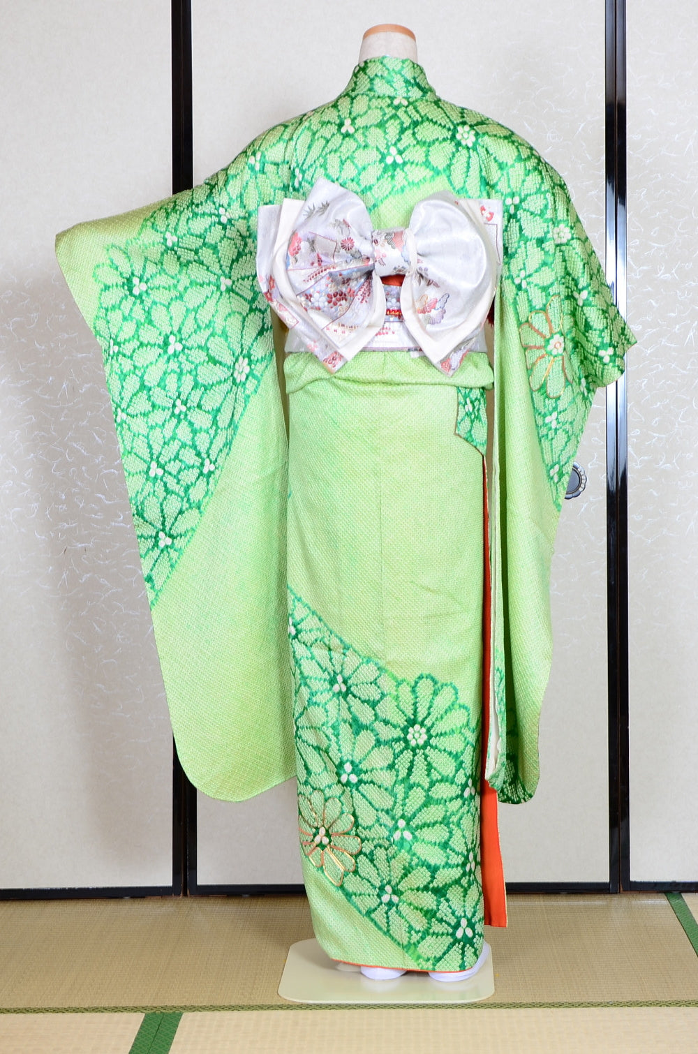 Long-sleeved kimono 6 items set / Furisode / FK#1-672