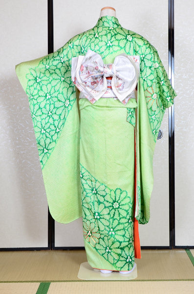 Long-sleeved kimono 6 items set / Furisode / FK#1-672