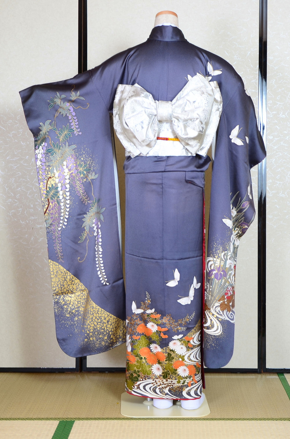 Long-sleeved kimono 6 items set / Furisode / FK#1-392