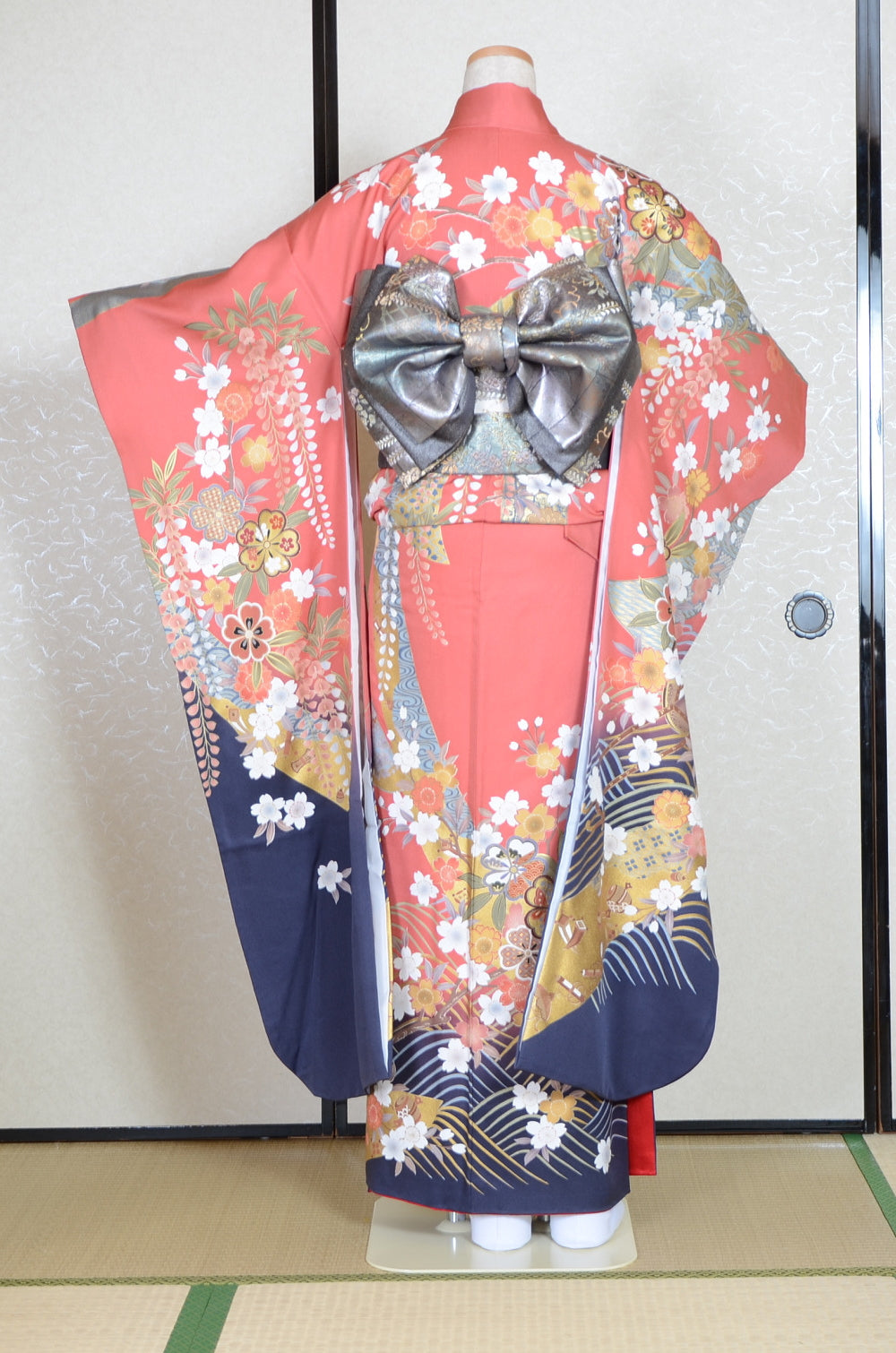 Long-sleeved kimono 6 items set / Furisode / FK#1-693