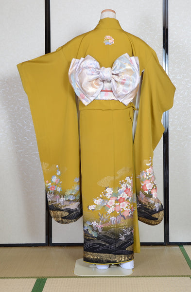 Long-sleeved kimono 6 items set / Furisode / FK#1-825