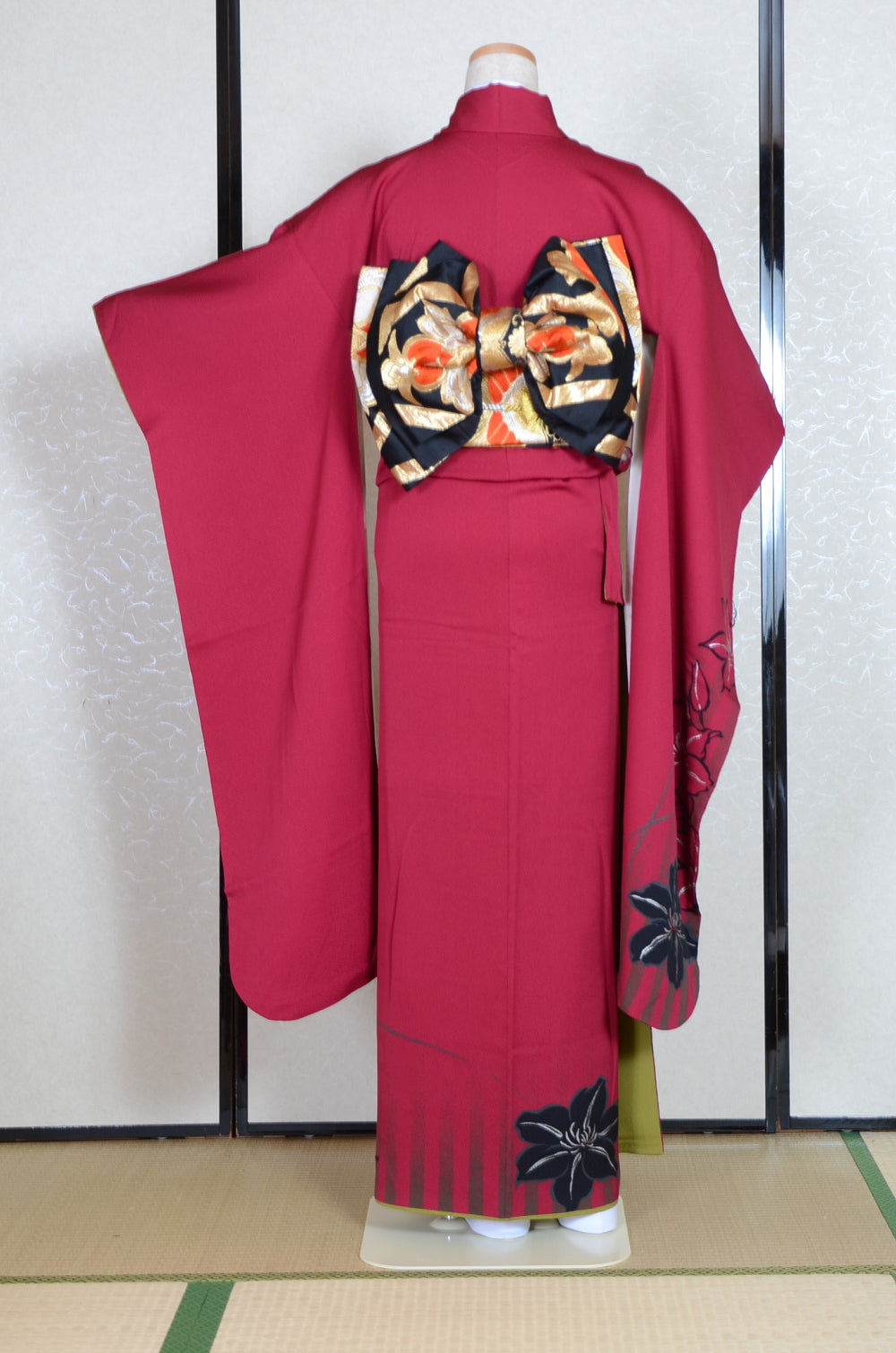 Long-sleeved kimono 6 items set / Furisode / FK#1-777