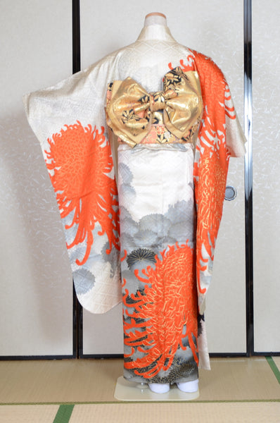 Long-sleeved kimono 6 items set / Furisode / FK#1-566