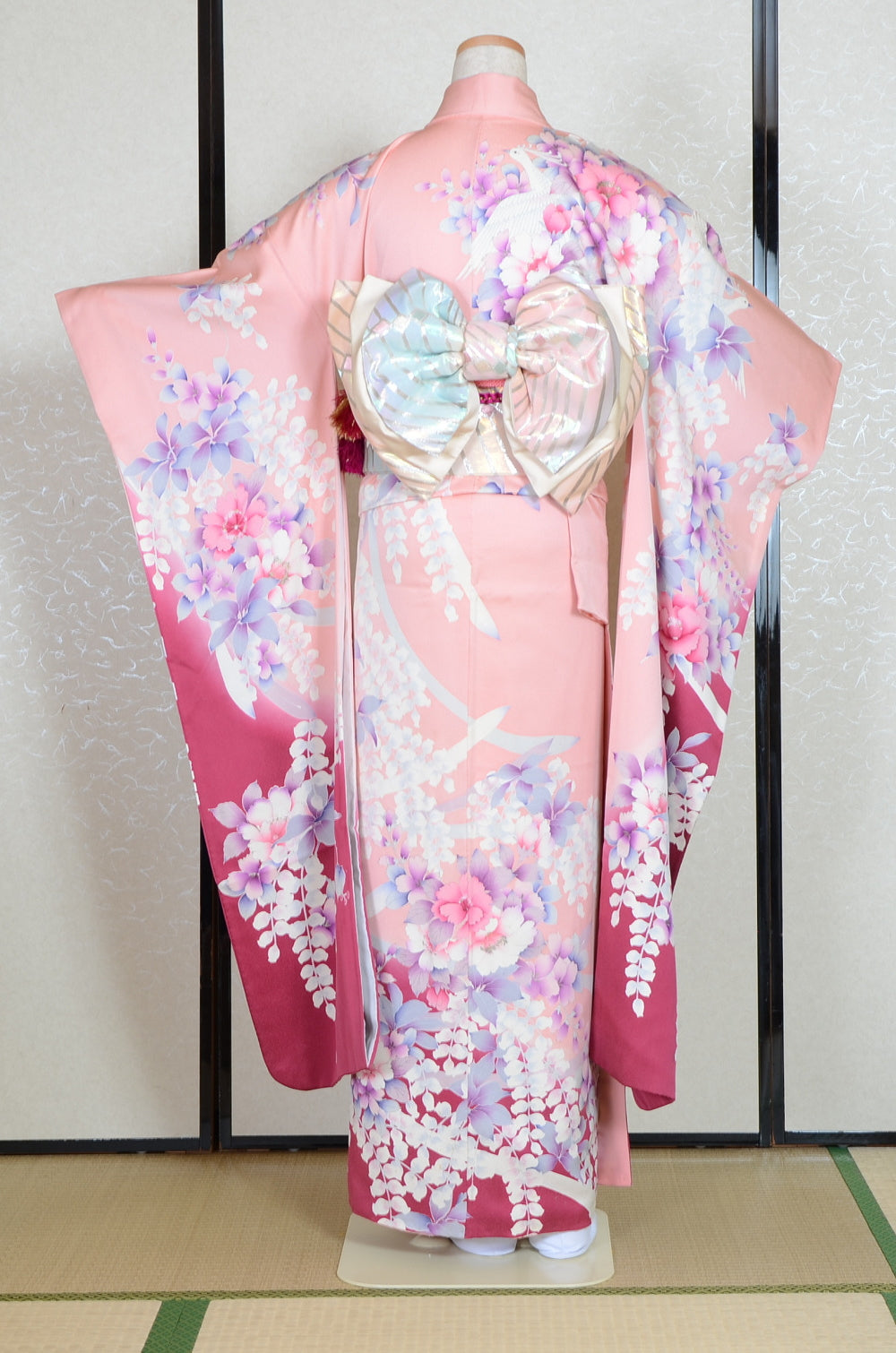 Long-sleeved kimono 6 items set / Furisode / FK#1-740