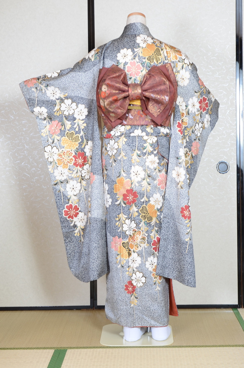 Long-sleeved kimono 6 items set / Furisode / FK#1-692