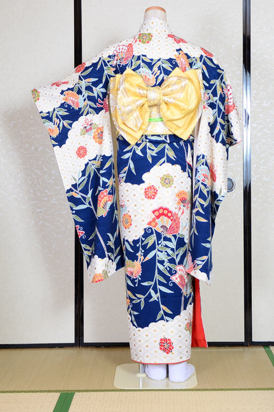 Long-sleeved kimono 6 items set / Furisode / FK#1-445