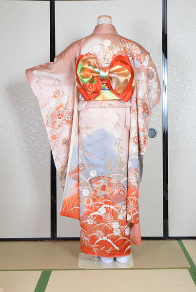 Long-sleeved kimono 6 items set / Furisode / FK#1-539