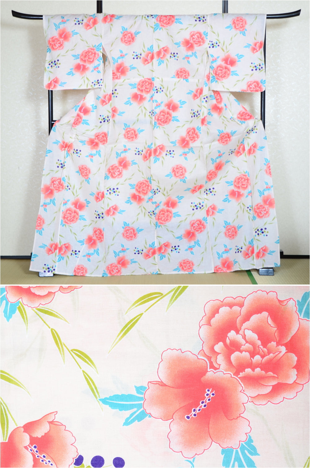 Japanese yukata kimono/ Plus size / P #232