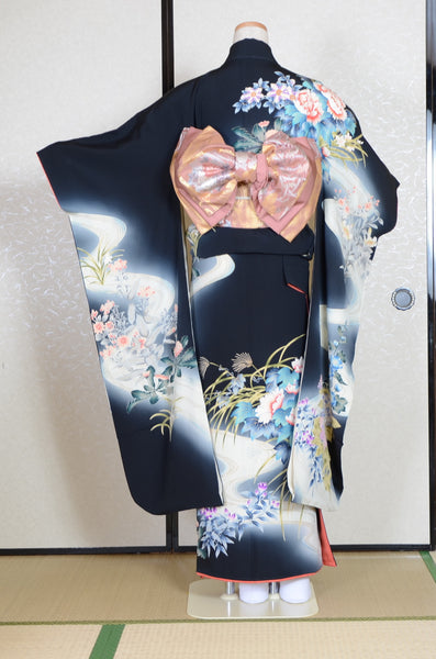 Long-sleeved kimono 6 items set / Furisode / FK#1-685