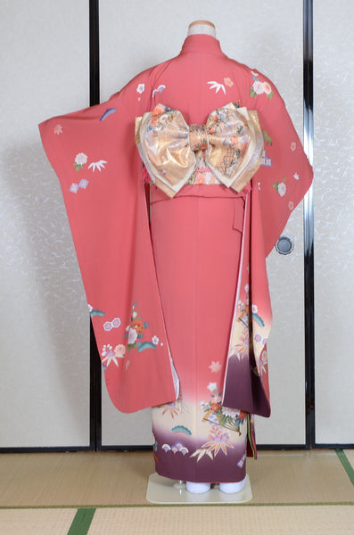 Long-sleeved kimono 6 items set / Furisode / FK#1-787