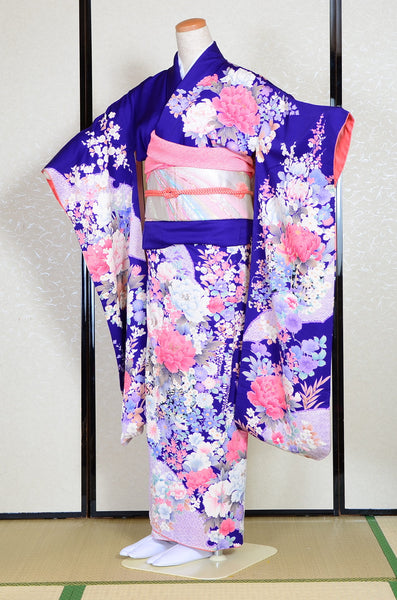 Long-sleeved kimono 6 items set / Furisode / FK#1127