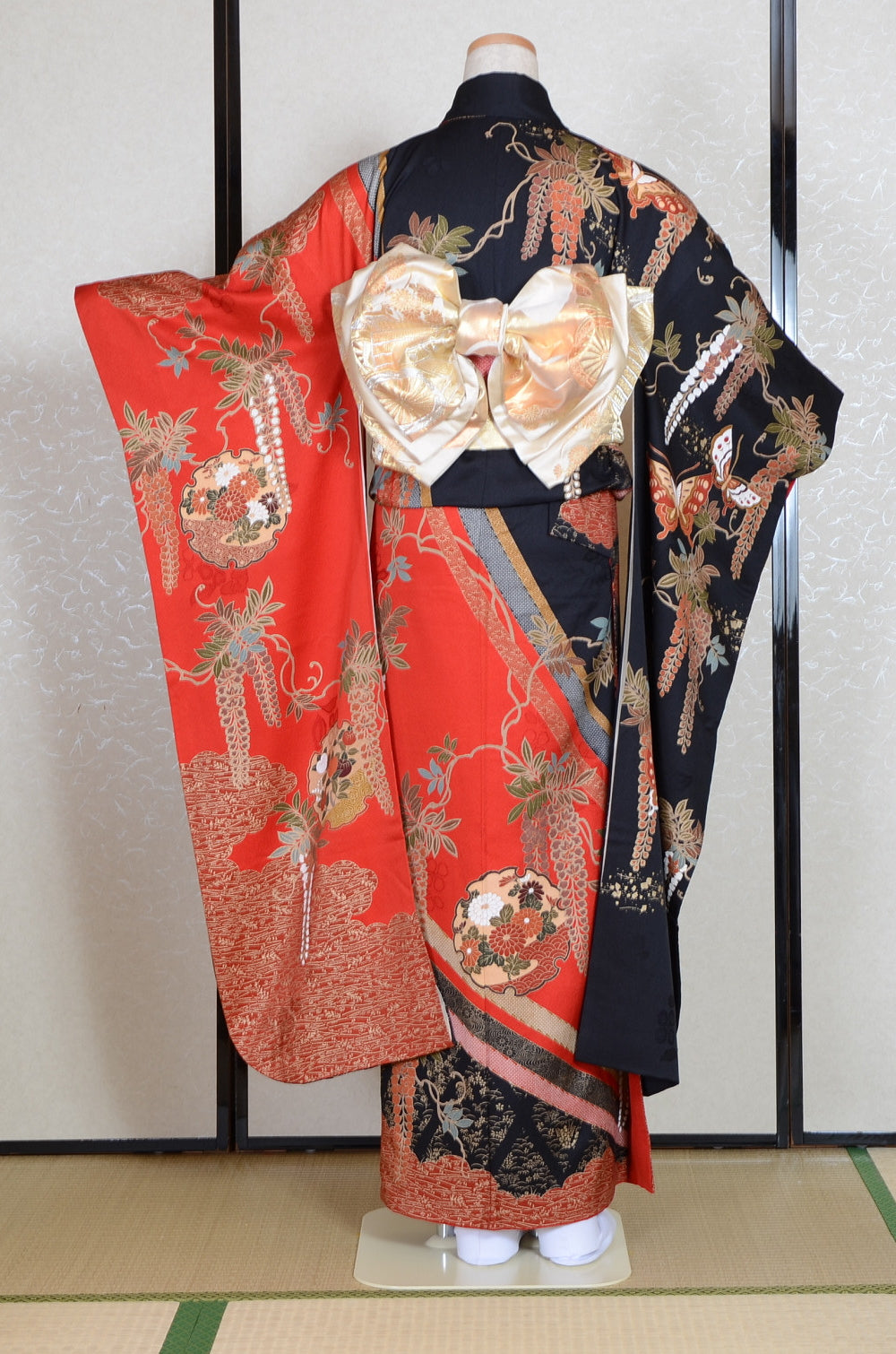 Long-sleeved kimono 6 items set / Furisode / FK#1-752