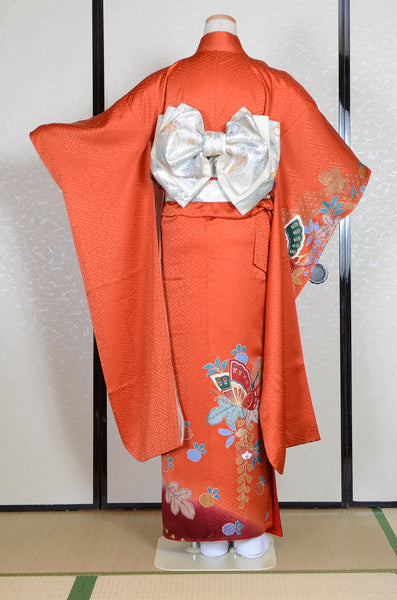 Long-sleeved kimono 6 items set / Furisode / FK#1-746