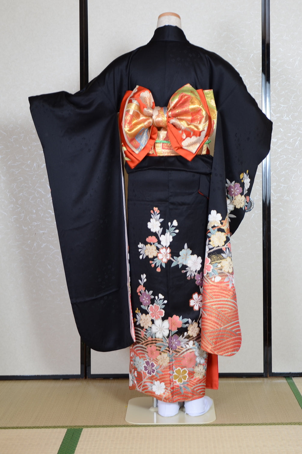 Long-sleeved kimono 6 items set / Furisode / FK#1-544